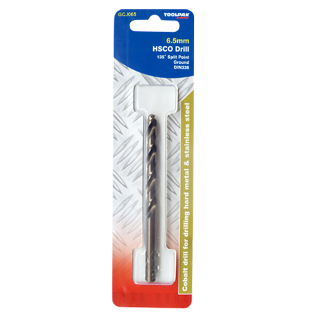 Cobalt Jobber Drill 6.5mm Ground Toolpak
